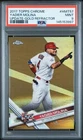 2017 Topps Chrome Update Yadier Molina #HMT57 All-Star Gold Refractor /50 PSA 9