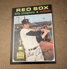 Topps 1971 Billy Conigliaro Boston Red Sox Rookie Baseball Card #114. rookie card picture