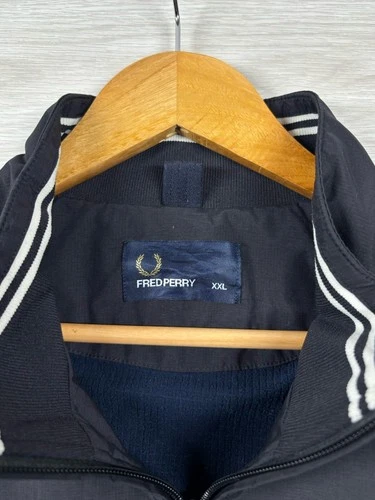 Fred Perry Men’s Brentham Jacket XXL Black Pre Owned Very Good Condition image 2