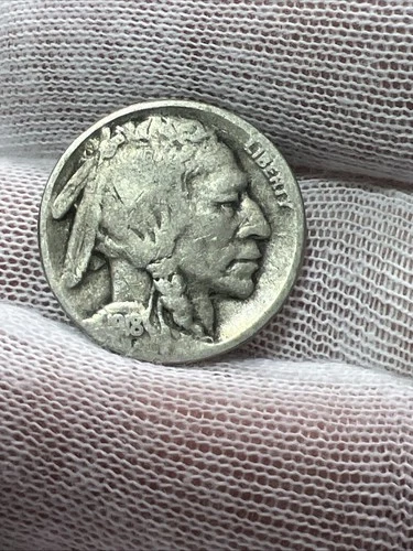 1918 S Full Date Part Horn Buffalo Nickel -  Better Date US Coin!