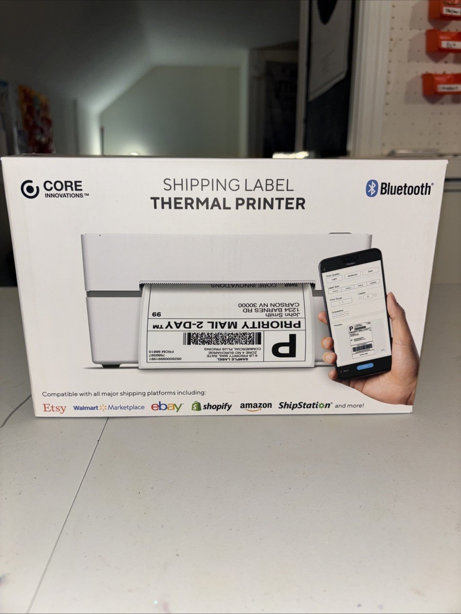 Core Innovations CPS550 Bluetooth Thermal 4x6 Shipping Label