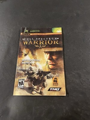 full spectrum warrior xbox manual Only