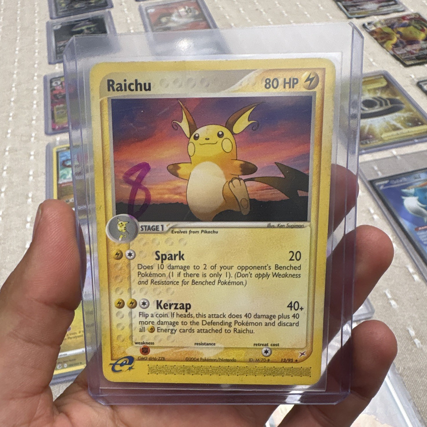Pokemon Raichu Ex Team Magma vs Team Aqua 13/95 Regular Rare 80 HP English