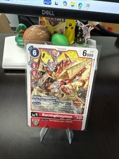 BurningGreymon BT21-014 C Digimon CCG | World Convergence Free Ship
