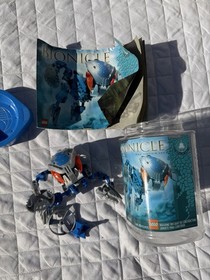 LOT Set 15 Lego Bionicle Figures W/original Cannisters & Instructions. As Is.