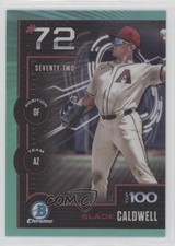 2025 Bowman Scouts Top 100 Chrome Aqua Refractor /125 Slade Caldwell #BTP-72 n0c