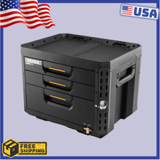 [BIG SALE] ToughBuilt STACKTECH Tool Box 21in Black Plastic Metal