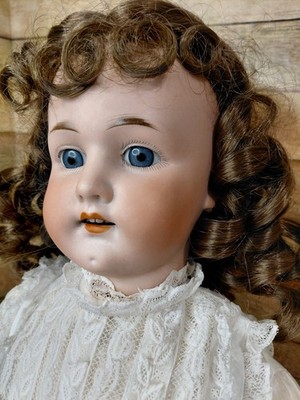 24'' Antique Doll Heubach Koppelsdorf 250-6 Gorgous Whitework Dress