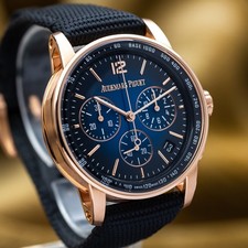 Audemars Piguet Code 11.59 Chrono 41mm Rose Gold Smoked Blue - 26393OR Full Set 3