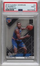 2019-20 Panini Clearly Donruss The Rookies RJ Barrett #3 PSA 9 MINT 09r5