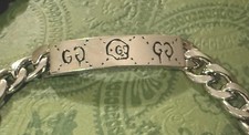 Gucci Silver Ghost GG Chain Bracelet
