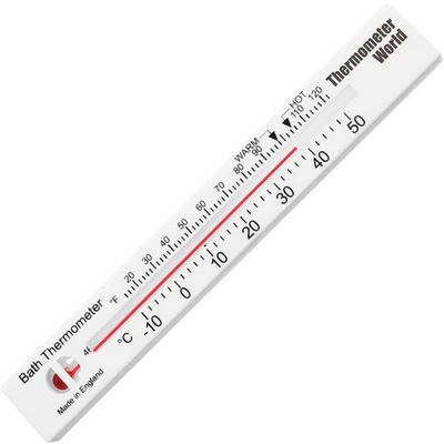 THERMOMETER WORLD Badethermometer Wassertemperatur Baby Kind ältere Menschen schwimmend sicher - IN-042