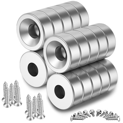 Neodym Magnete Extra Stark, Multifunktions Senkkopf Rundmagne Topfmagnet mit Sch