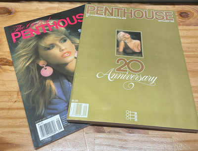 Penthouse Sept 1989 lot of 2- 20th Anniversary Edition+Superb Collectors Edition