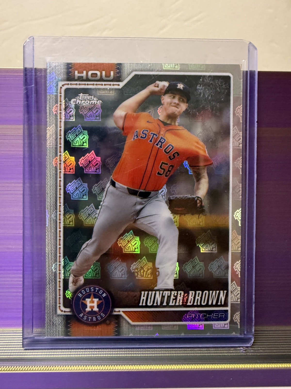2026 Topps Series 1 - Hunter Brown #264 75 Years of Topps /75 75 Refractor