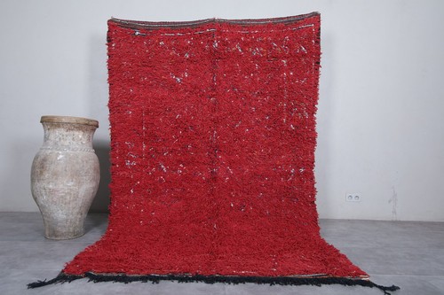 Handmade Moroccan Rug - 5.6 x 8.9 ft | Unique Berber Design