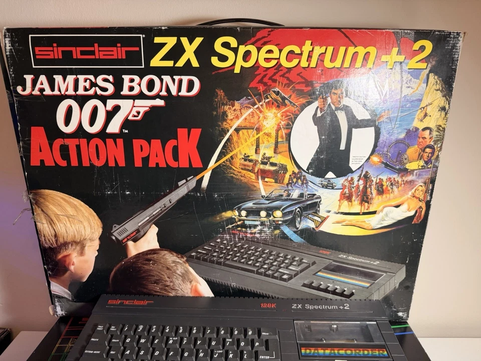 ZX Spectrum +2 James Bond 007 Action Pack Incomplete & Untested - Image 2 of 4