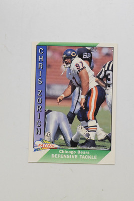 1991 PACIFIC PLUS SERIES II #562 CHRIS ZORICH RC. CHICAGO BEARS. NM