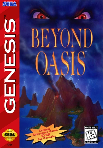 Beyond Oasis (Usa) Sega Genesis 2"X3" Pin Button Badge