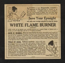 1906-1929 White Flame Light Co Lamp Dealer Brochure w Henry Wadsworth Longfellow