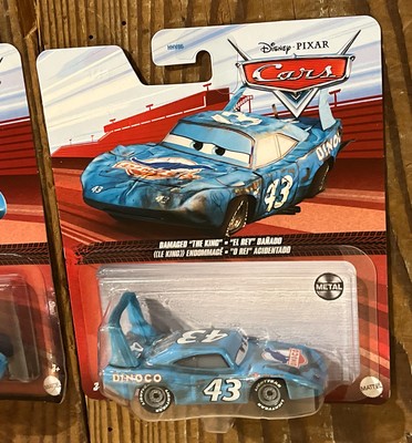 DISNEY PIXAR CARS DAMAGED THE KING & STRIP WEATHERS MOVIE FIGURES
