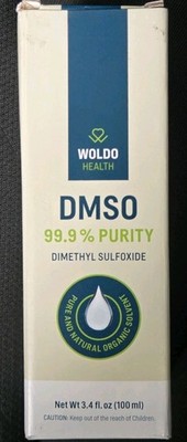 Woldo Health DMSO 99.9% Purity Dimethyl Sulfoxide 3.4 fl oz Exp 8/28 New Sealed