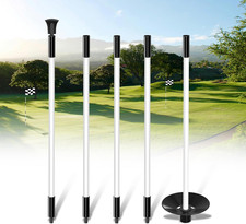 Golf Flagstick - Portable Design, Practice Putting Green Flag Stick for Yard, Cl