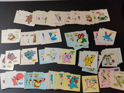 Vintage Pokemon Deco Chara Seal Sticker Lot 130 Daiichi Pan Pikachu Mew fym34-17
