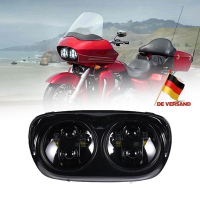 Schwarz LED Dual Hi/Lo Scheinwerfer Für Harley Davidson FLTRU Road Glide Ultra
