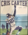 Cris Carter Autographed/Signed Minnesota Vikings 8x10 Photo HOF Ohio St Eagles