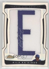 2009 Topps Finest Letter Refractor 40/75 Kila Ka'aihue (Letter E) Patch Auto 0s5