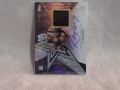 2025 WWE Topps Universe Relic Auto Rey Mysterio 93/99