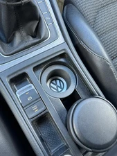Cup Holder Insert with Logo for VW Golf 7 (2012–2019) – Front Console Organizer