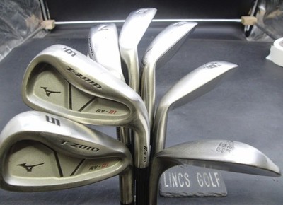 Set 7 x Mizuno RV-01 Eisen 5-SW Stiff Graphit Schäfte Mizuno Griffe *