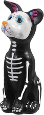TOYANDONA Day of The Dead Dog Figurine, Halloween Dog Statue Sugar Skulls Ani...