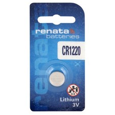 1x Renata CR1220 3V Lithium Coin Cell Battery for Watches Devices