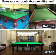 8" Pool Table Felt W/ 6 Cloth Strips, Pre Cut Billiard Table Cloth Felt