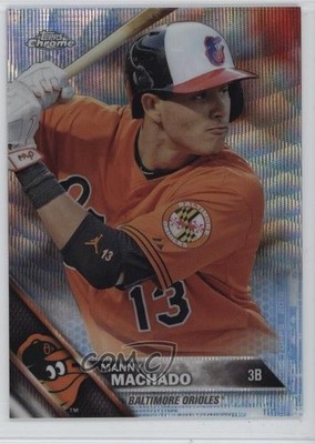 2016 Topps Chrome Blue Wave Refractor /75 Manny Machado #30 7d0