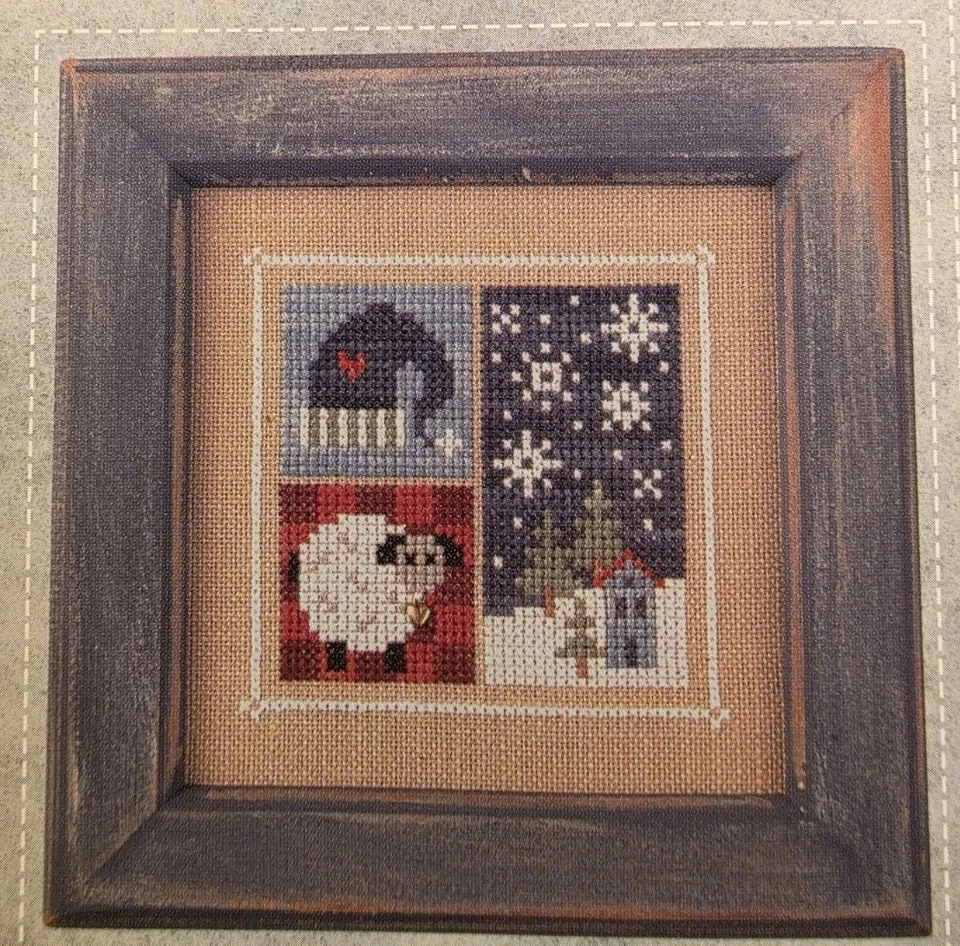 11 Lizzie Kate Monthly Flip It Cross Stitch Charts, W/5 Charms, No April chart - Image 2 of 4