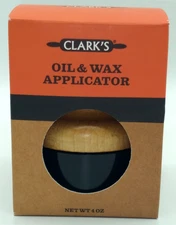 NEW  Cutting Board Care Clark's Oil & Wax  Applicator Maple Handle Made in USA