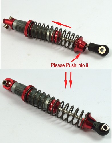 Aluminum Shock Upgrade Kit Red For Traxxas TRX-4 Crawler Dhawk Racing - Picture 2 of 2