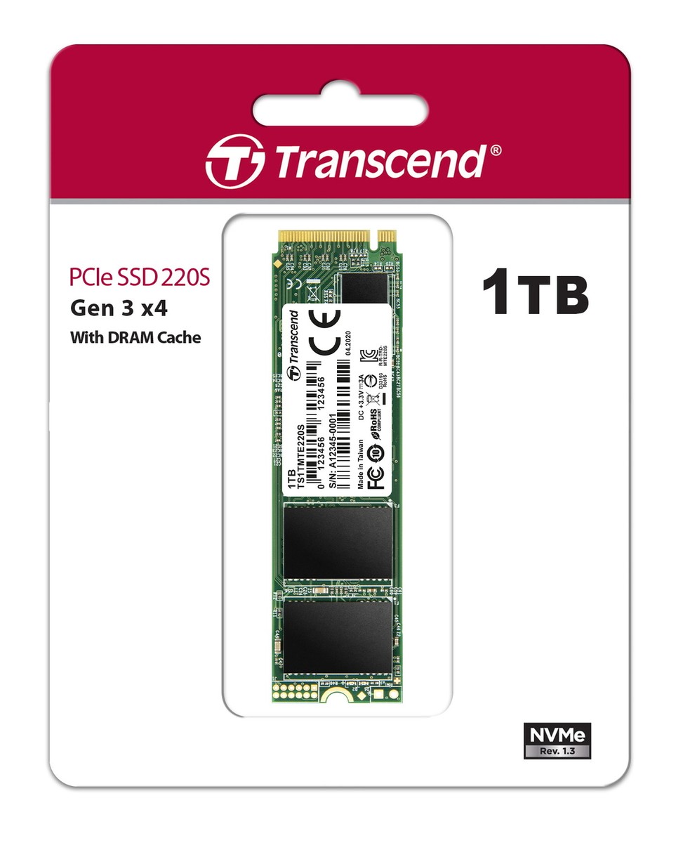 1TB Transcend NVMe PCIe Gen3x4 M.2 2280 3D TLC SSD 220S | eBay
