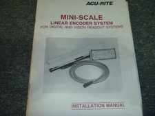 ACU-RITE Mini-Scale Linear Encoder System for Readout Installation Manual xz