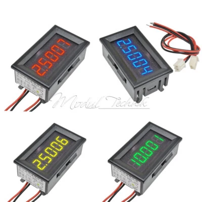 MARKENLOS Voltmetro digitale da pannello tensione DC 0-4.3000-33.000V rosso blu giallo 5 cifre LED DC 0-4.3000-33.000V