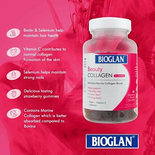 Bioglan Collagen Gummies | 1000mg | Hydrolysed Marine Collagen | Biotin | - image 4 of 4