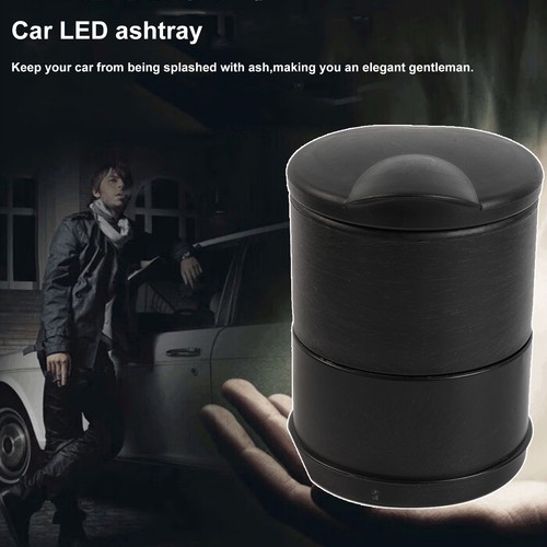 Auto Car Ashtray Ash Holder Detachable Cigarette Cup With LED Light Lid Portable - Picture 9 of 11