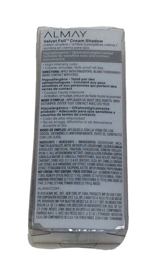 Almay Velvet Foil Cream Shadow, Lunar Disco, 0.36 fl oz Metallic Eyeshadow - Image 3 of 3