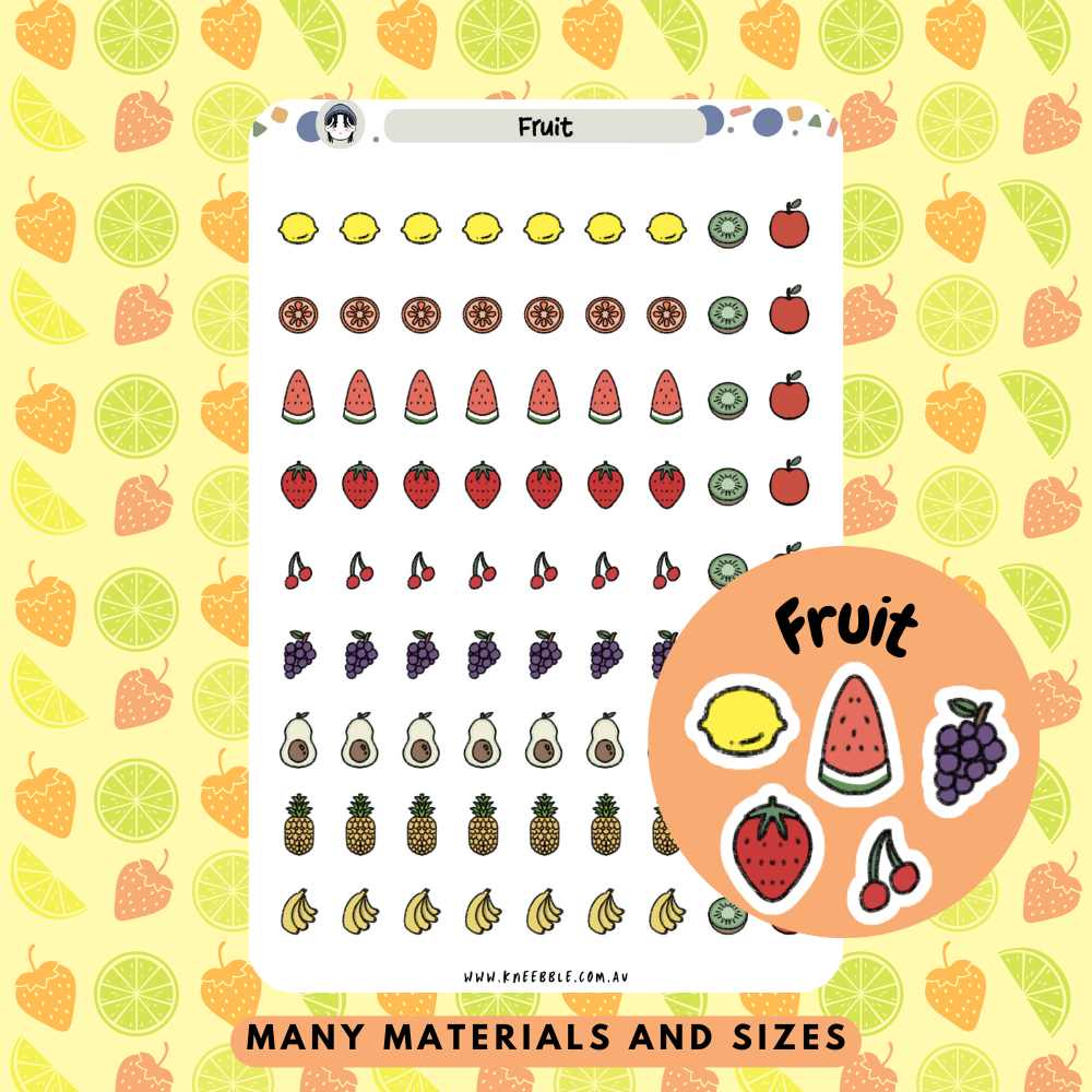 Fruit Planner Stickers