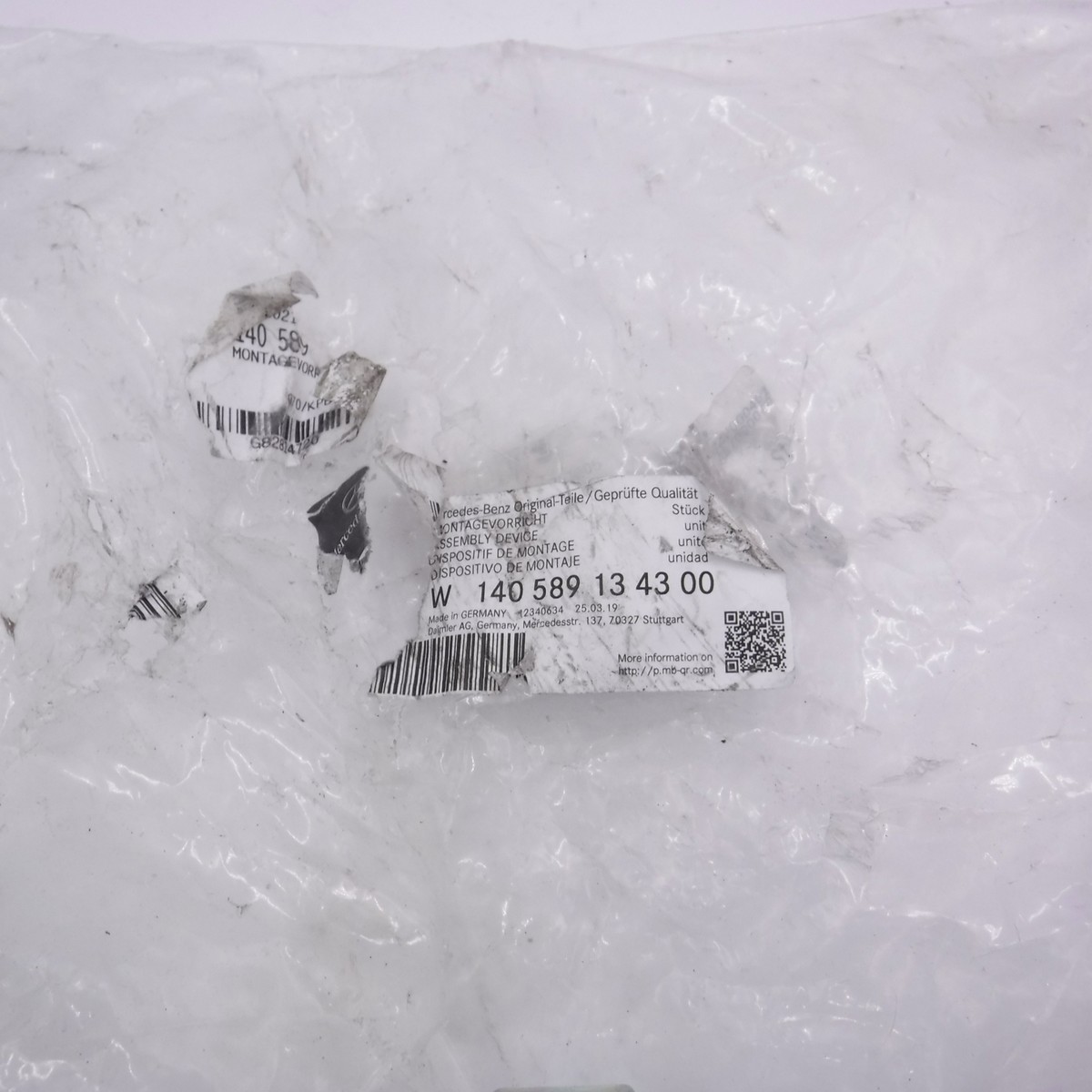 Genuine OEM Mercedes-Benz 140589134300 Mounting Device Fits 722.6