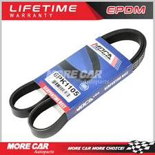 EPDM Serpentine Drive Belt 6PK1105 for Ford Honda Lincoln Mercury Nissan BMW M3